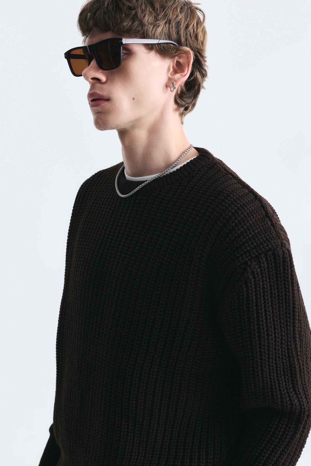 Oversized Basic Knit Sweater