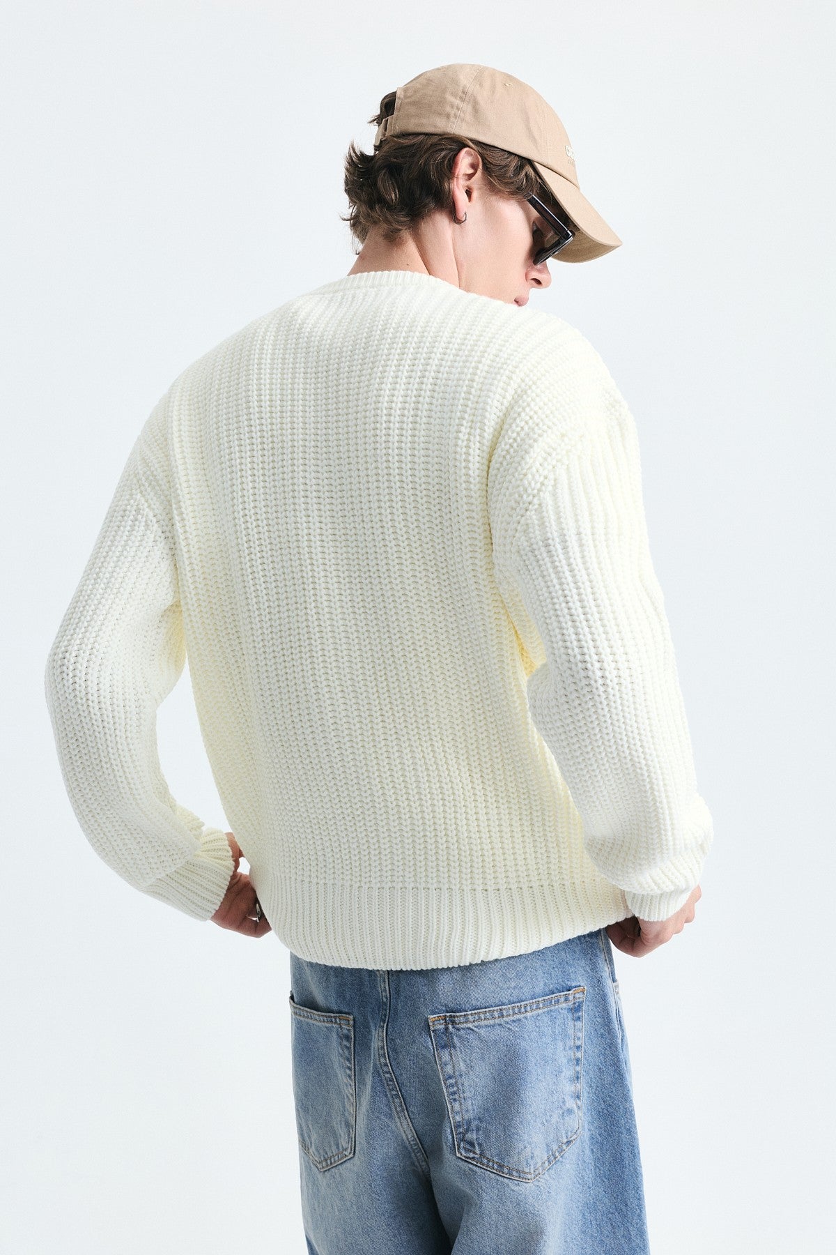 Oversized Basic Knit Sweater