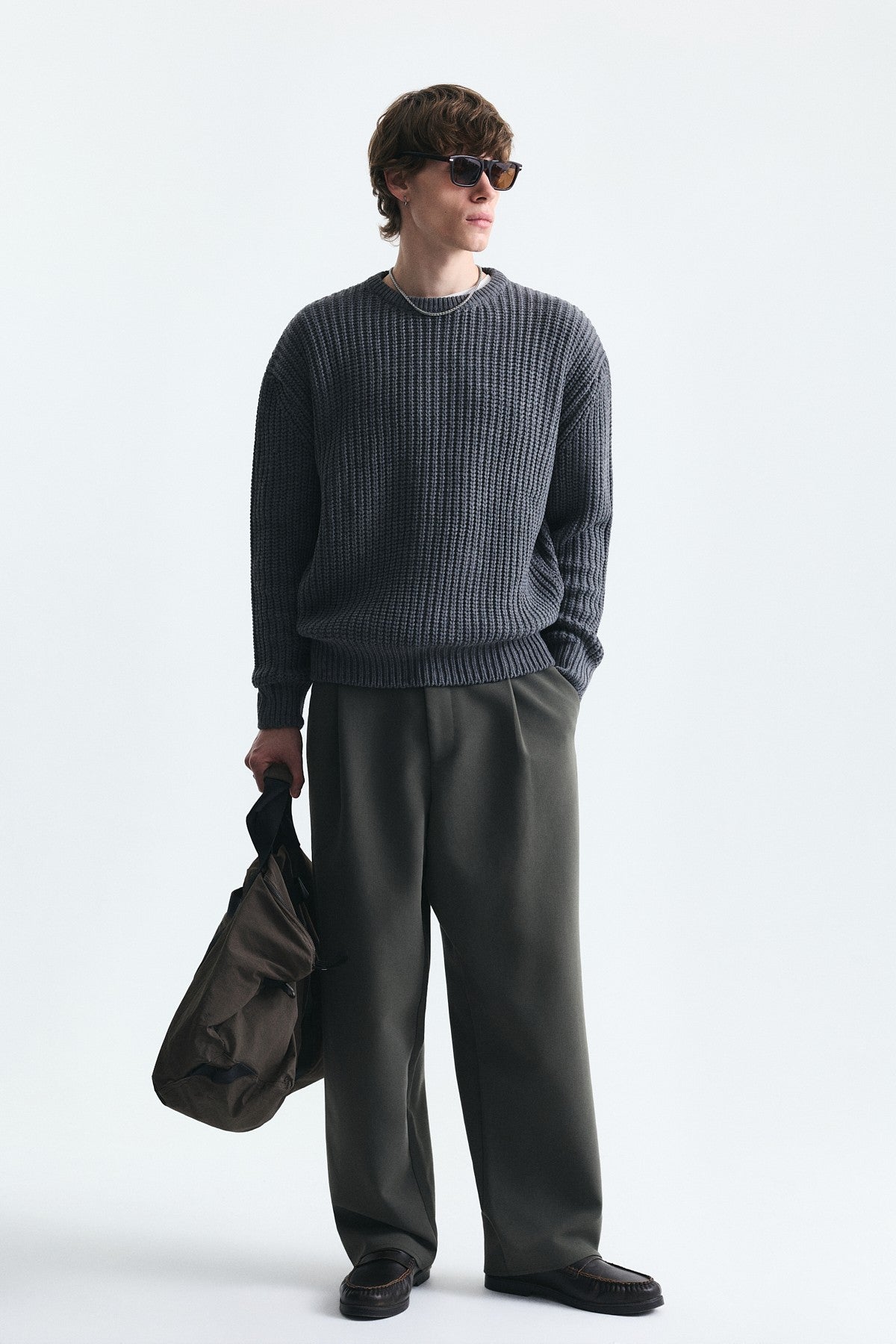 Oversized Basic Knit Sweater