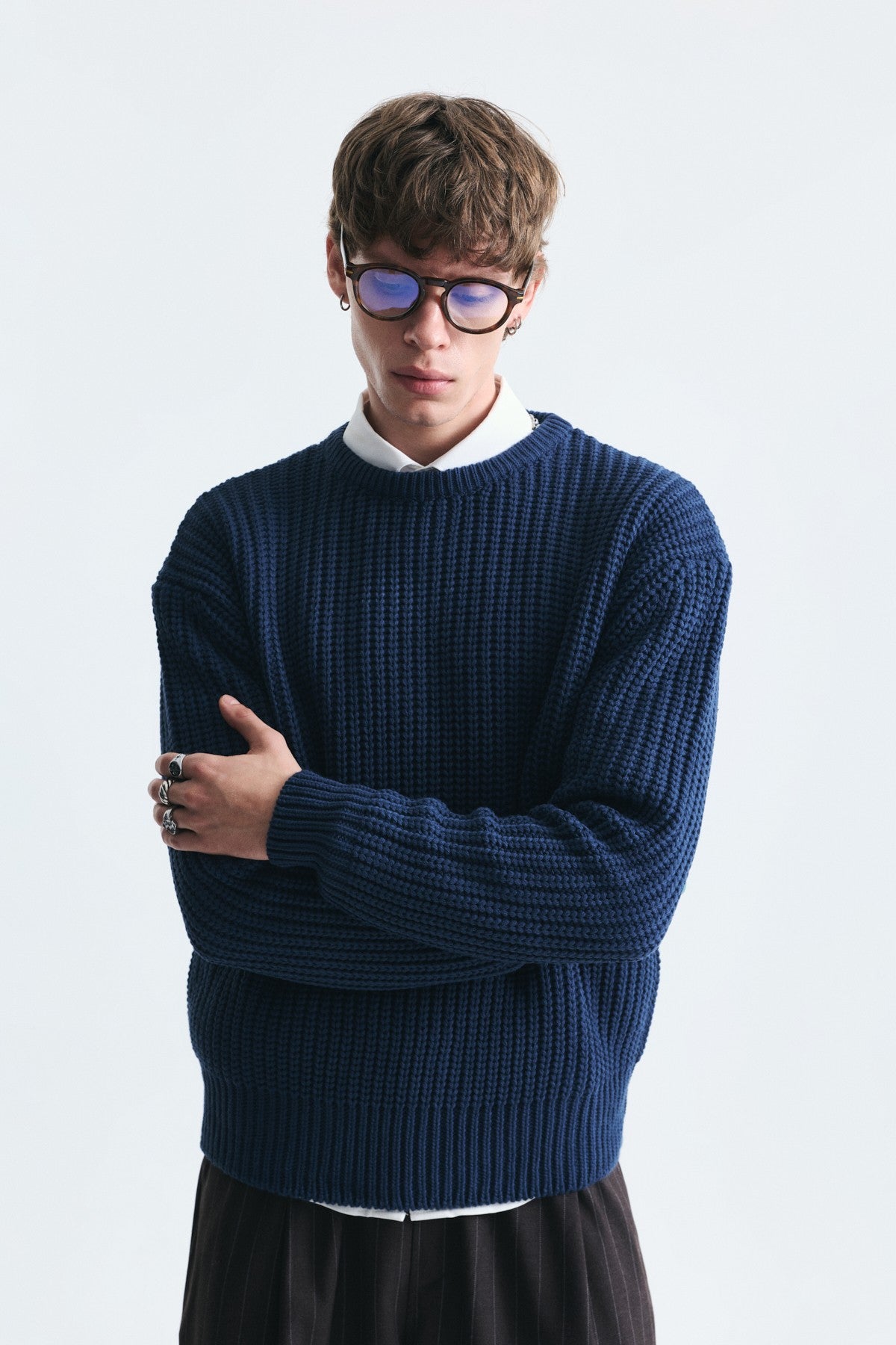 Oversized Basic Knit Sweater