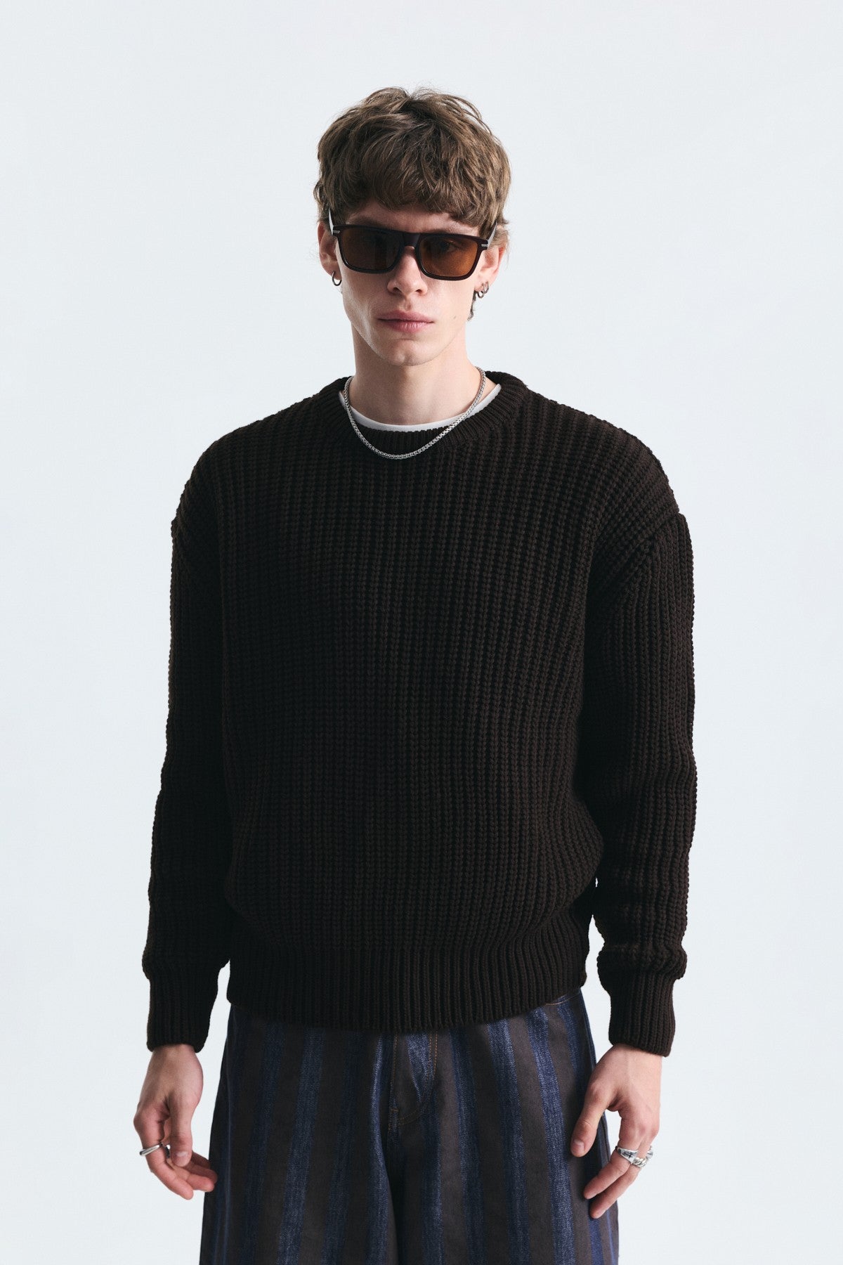 Oversized Basic Knit Sweater