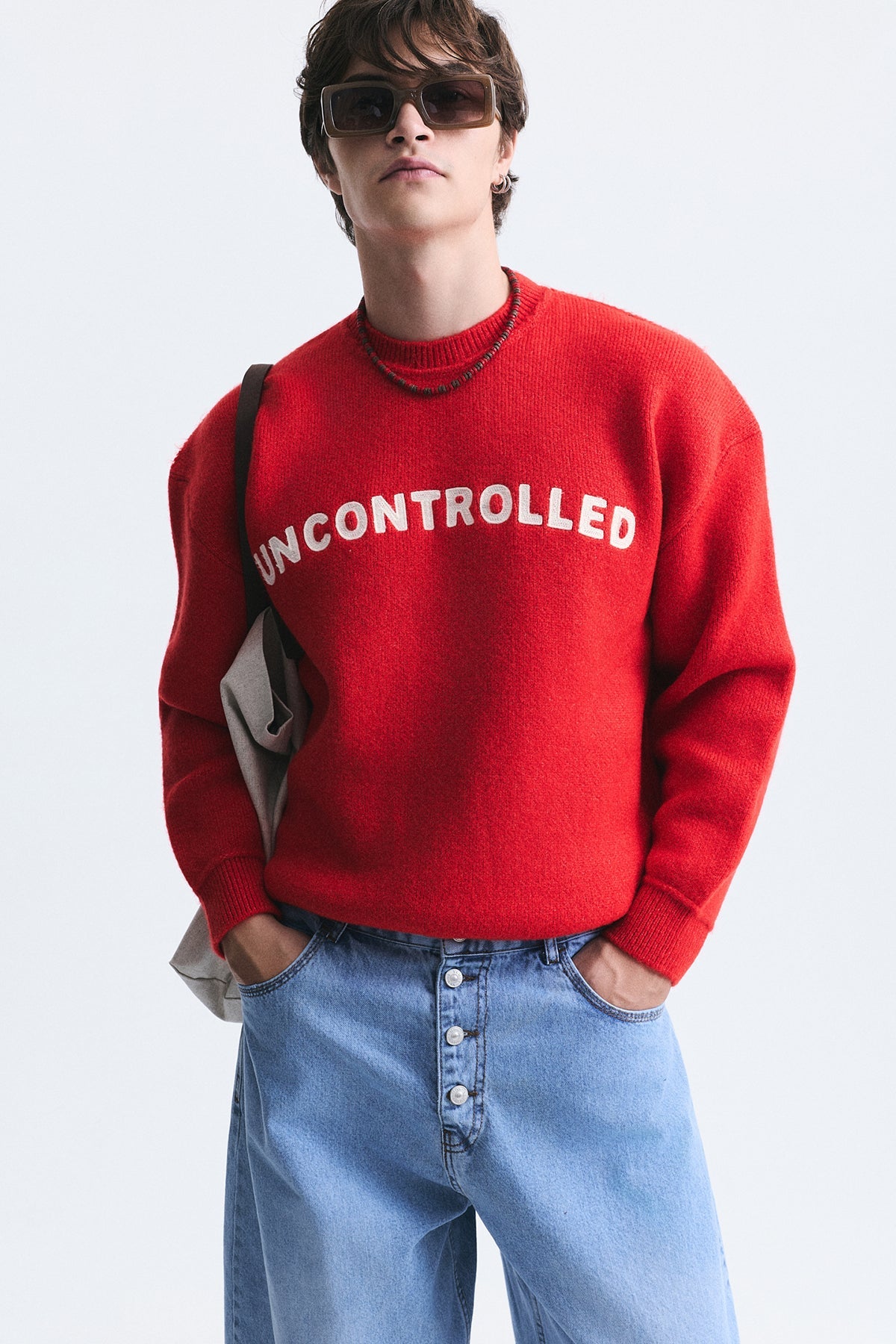 Oversized Printed Sweater