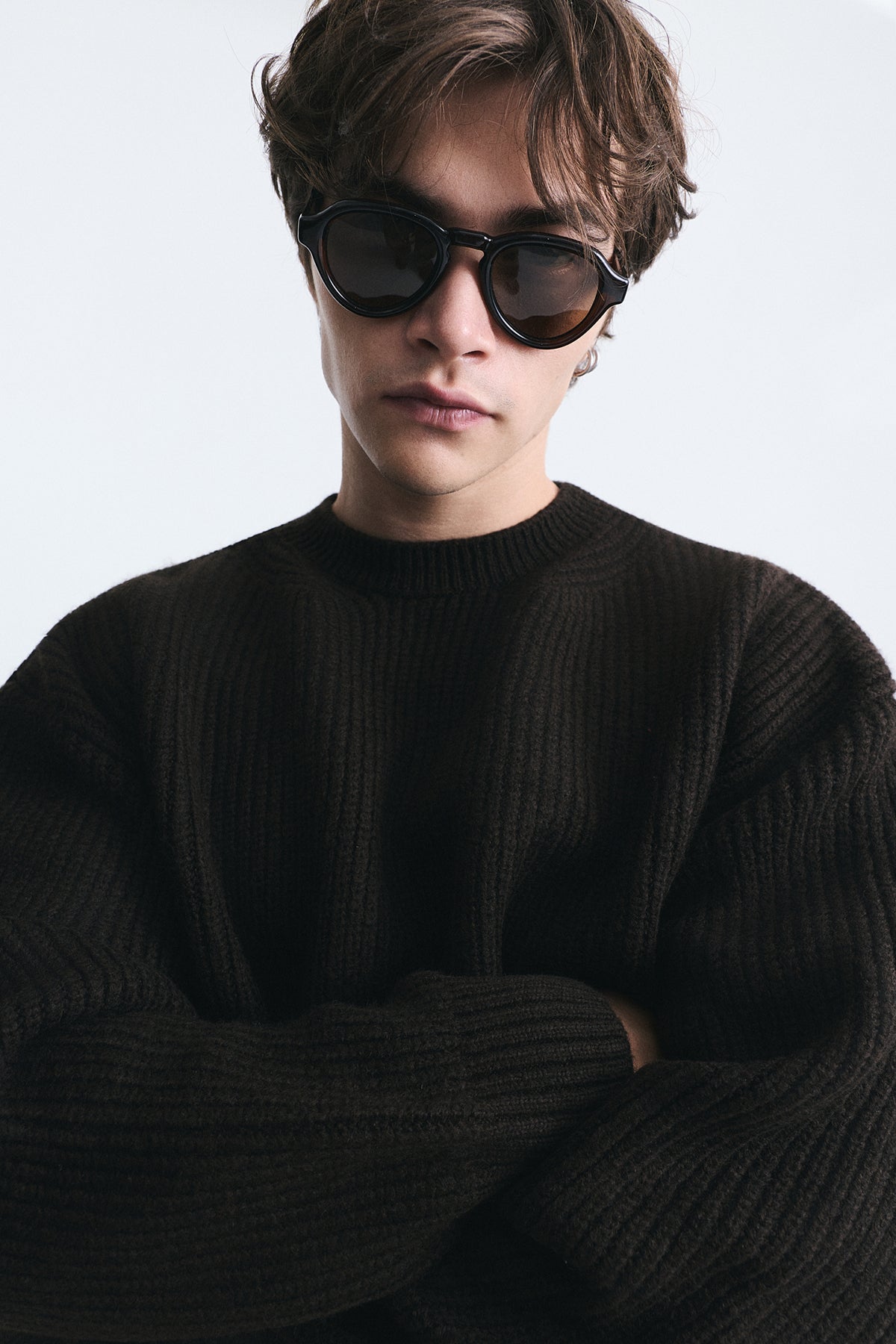 Oversized Ribbed Knit Sweater