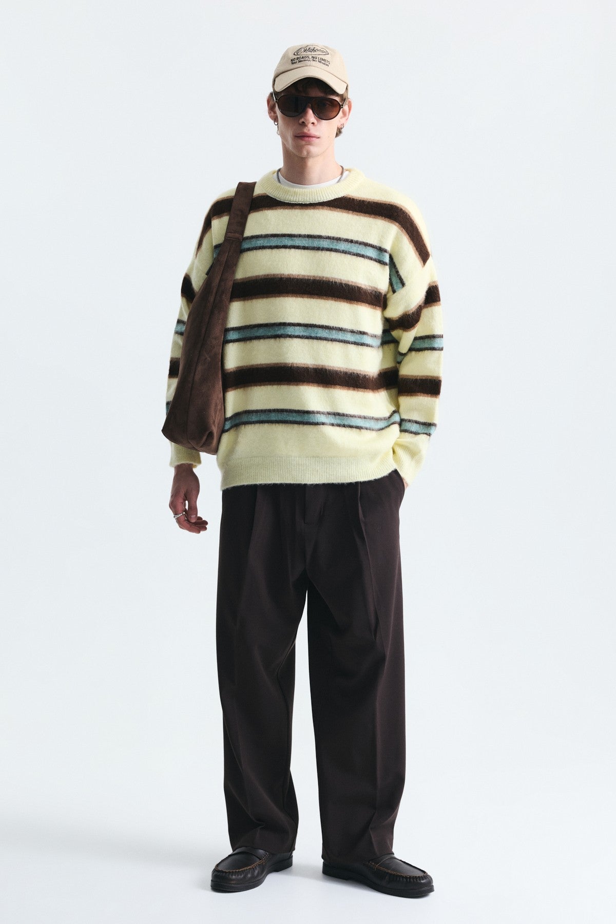 Relax Fit Striped Knit Sweater