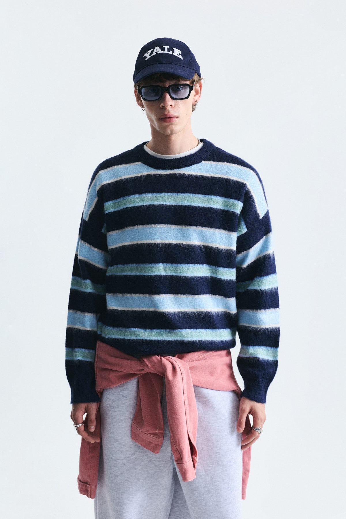 Relax Fit Striped Knit Sweater
