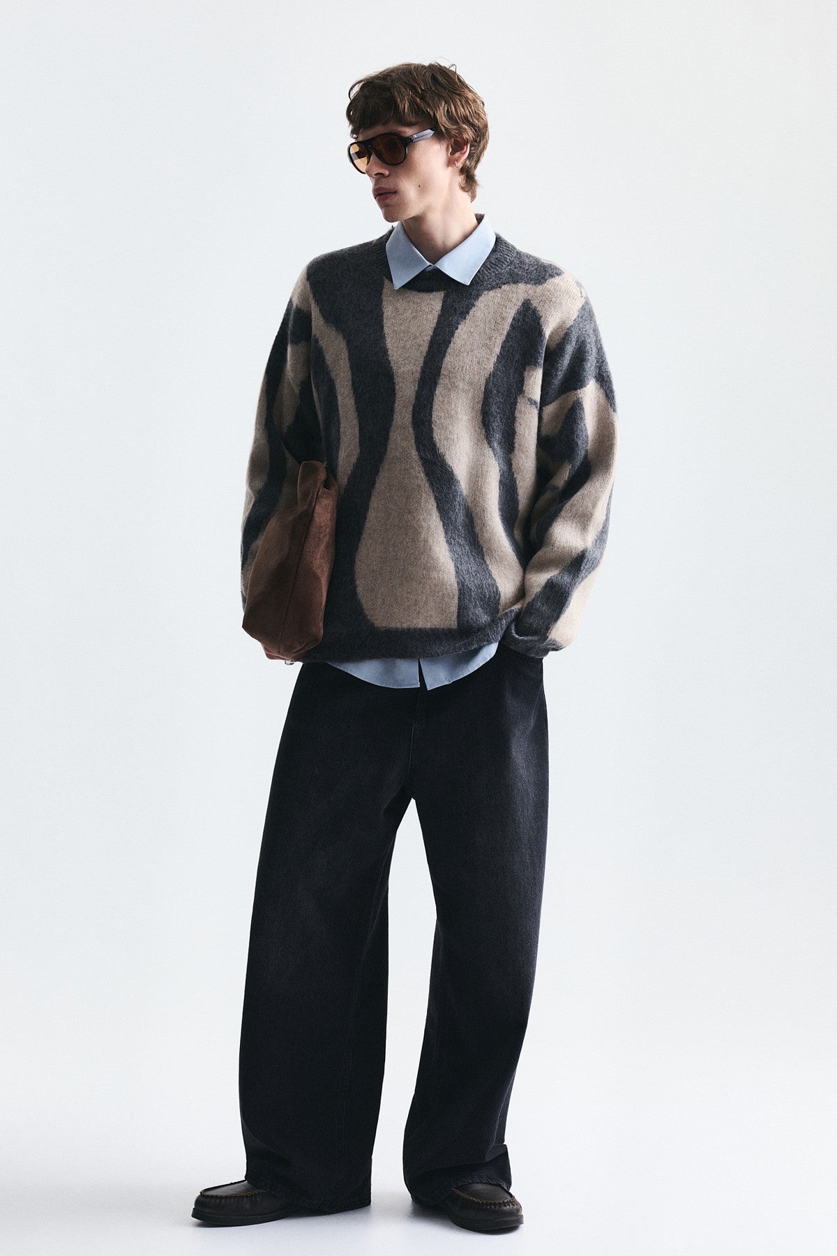 Relax Fit Solid-Color Sweater