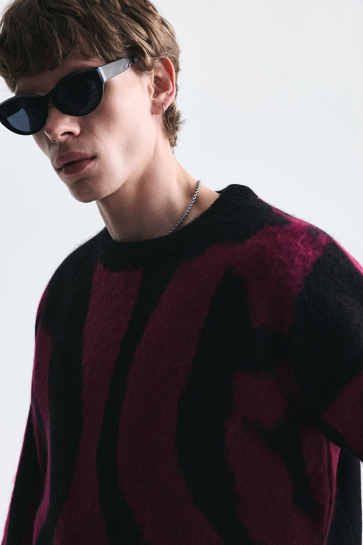 Relax Fit Solid-Color Sweater