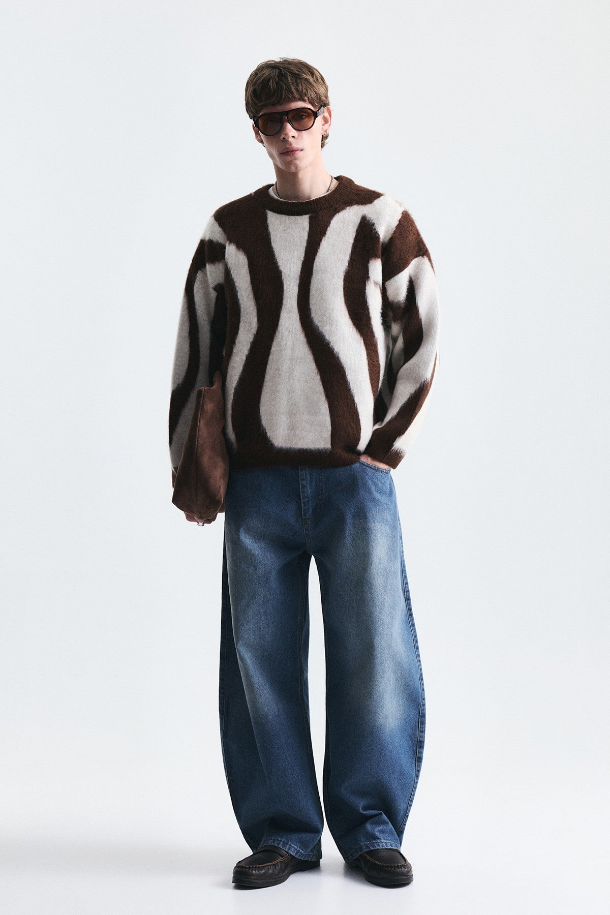 Relax Fit Solid-Color Sweater