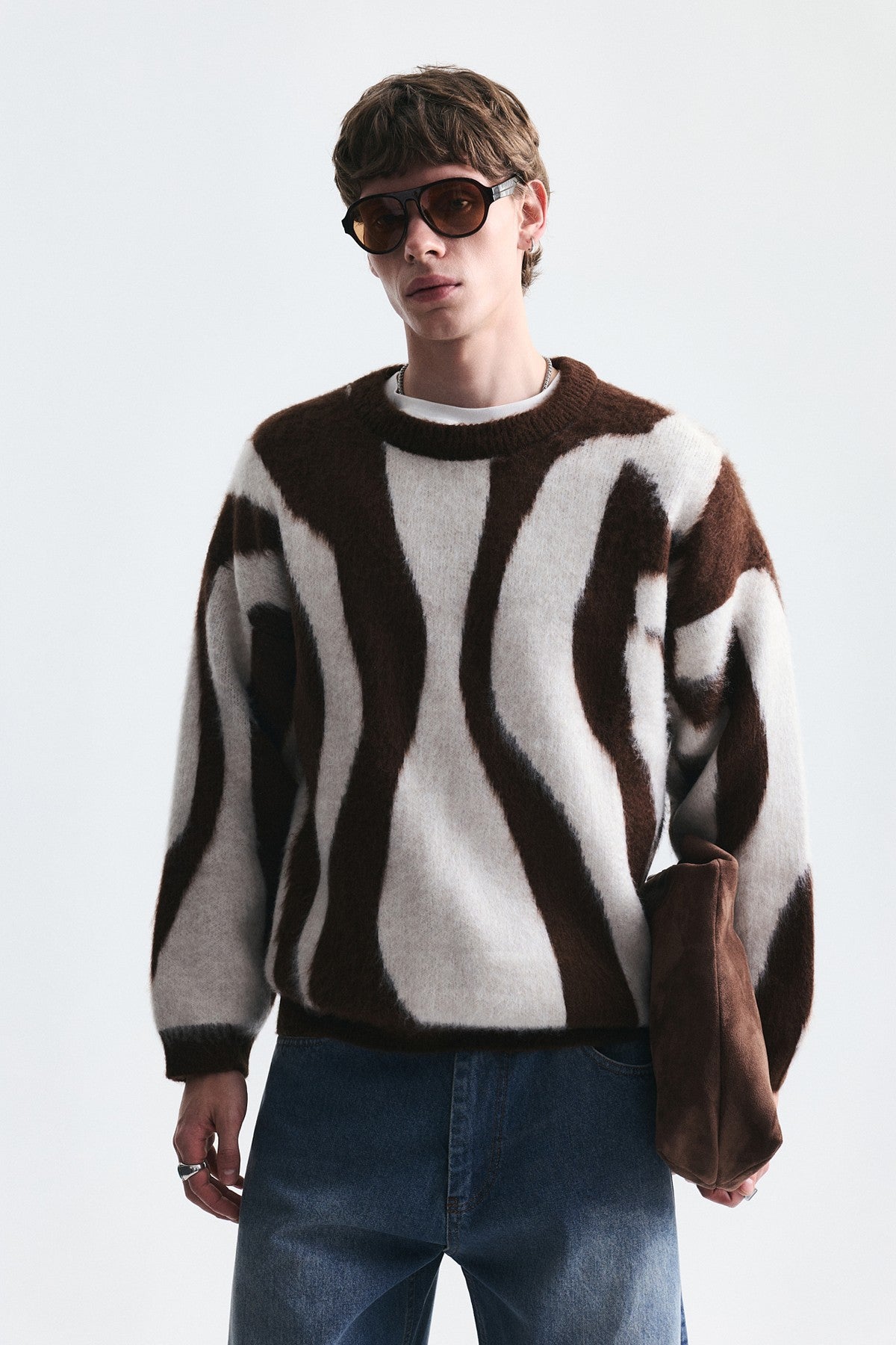 Relax Fit Solid-Color Sweater