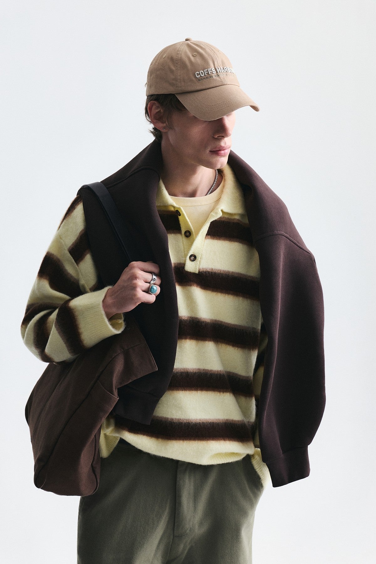 Oversized Solid-Color Knit Sweater