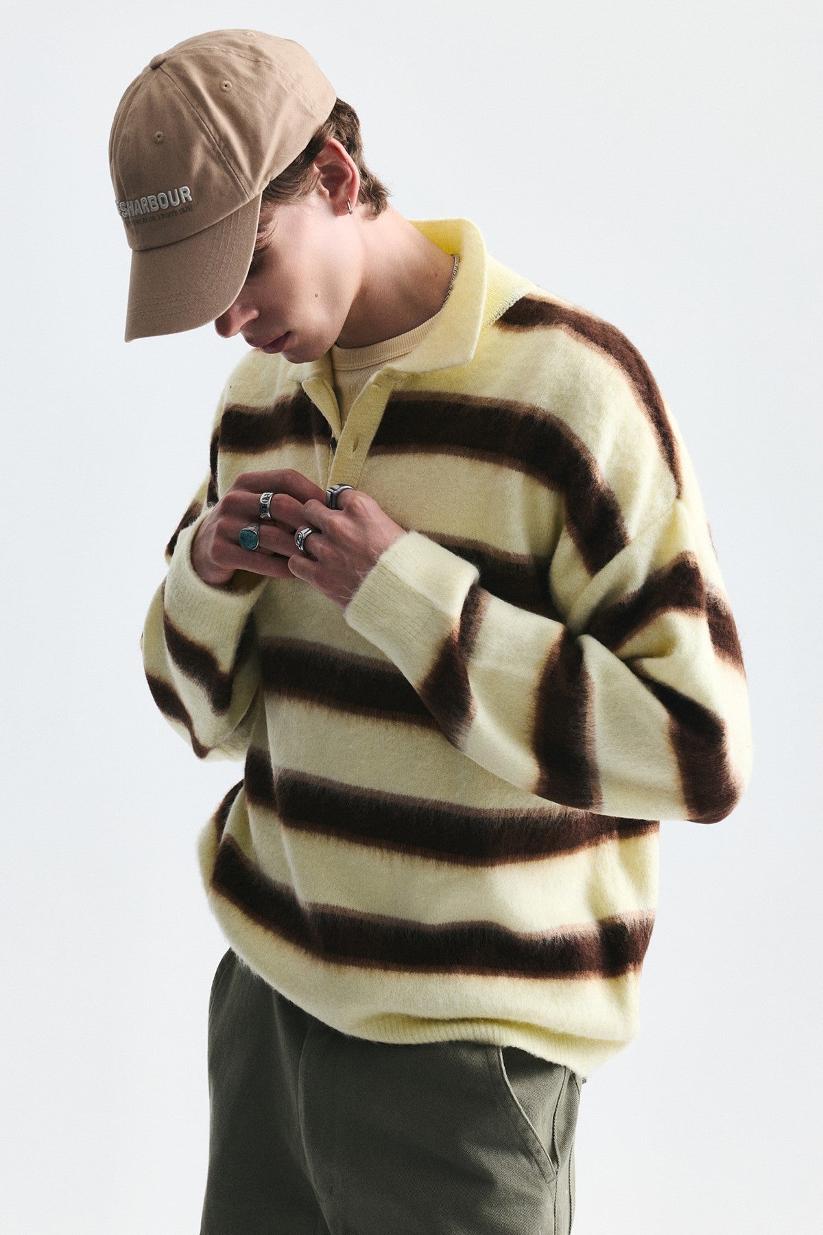 Oversized Solid-Color Knit Sweater