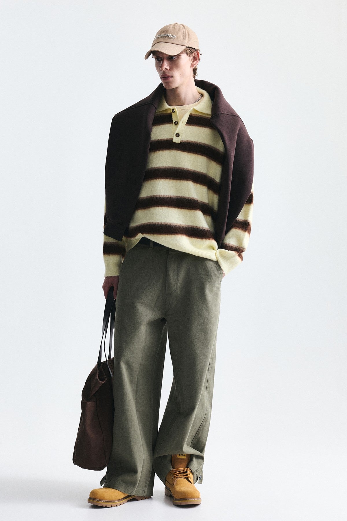 Oversized Solid-Color Knit Sweater