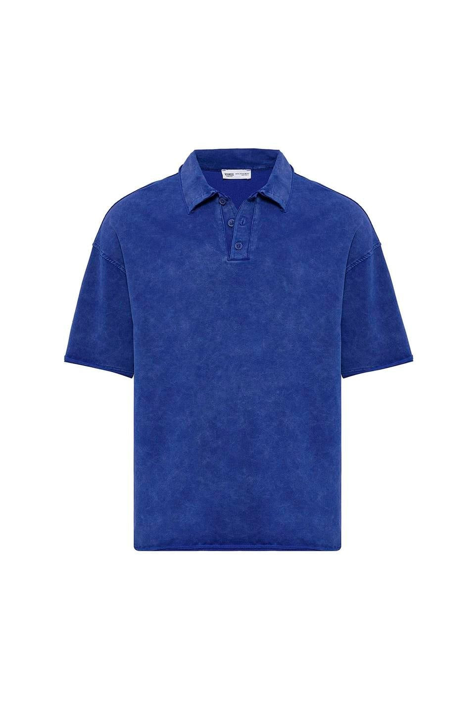 Oversized Polo-Neck T-Shirt (Machine Washable)