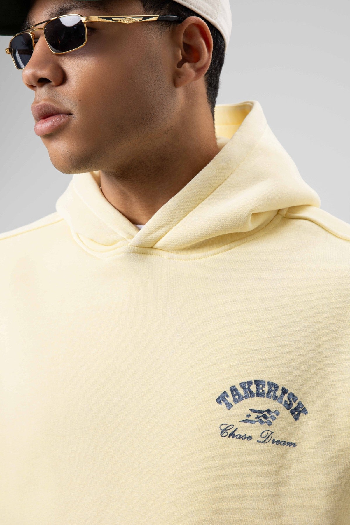 Oversized, Pre-Washed, Boxy-Fit Hooded Sweatshirt