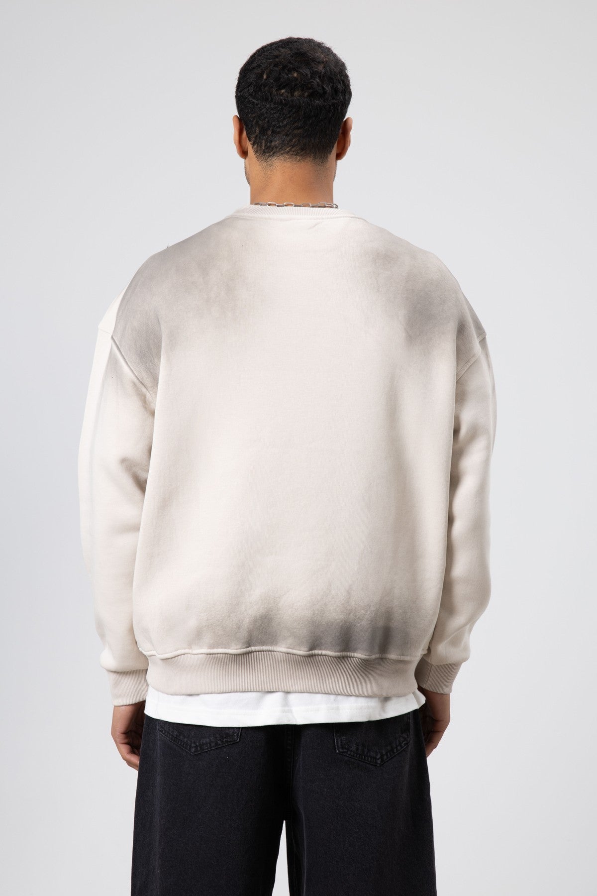 Oversized Printed Sweatshirt (Machine Washable)