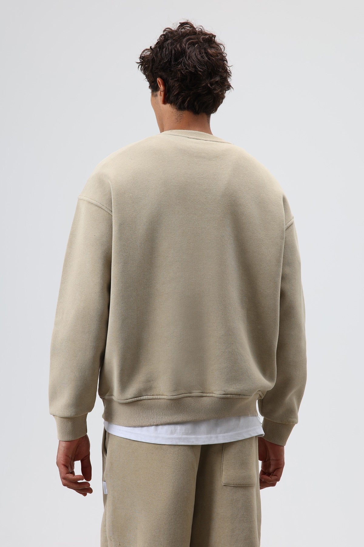 Basic Oversized Washed Sweatshirt