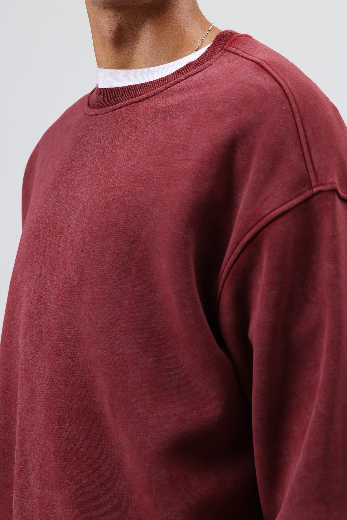 Basic Oversized Washed Sweatshirt