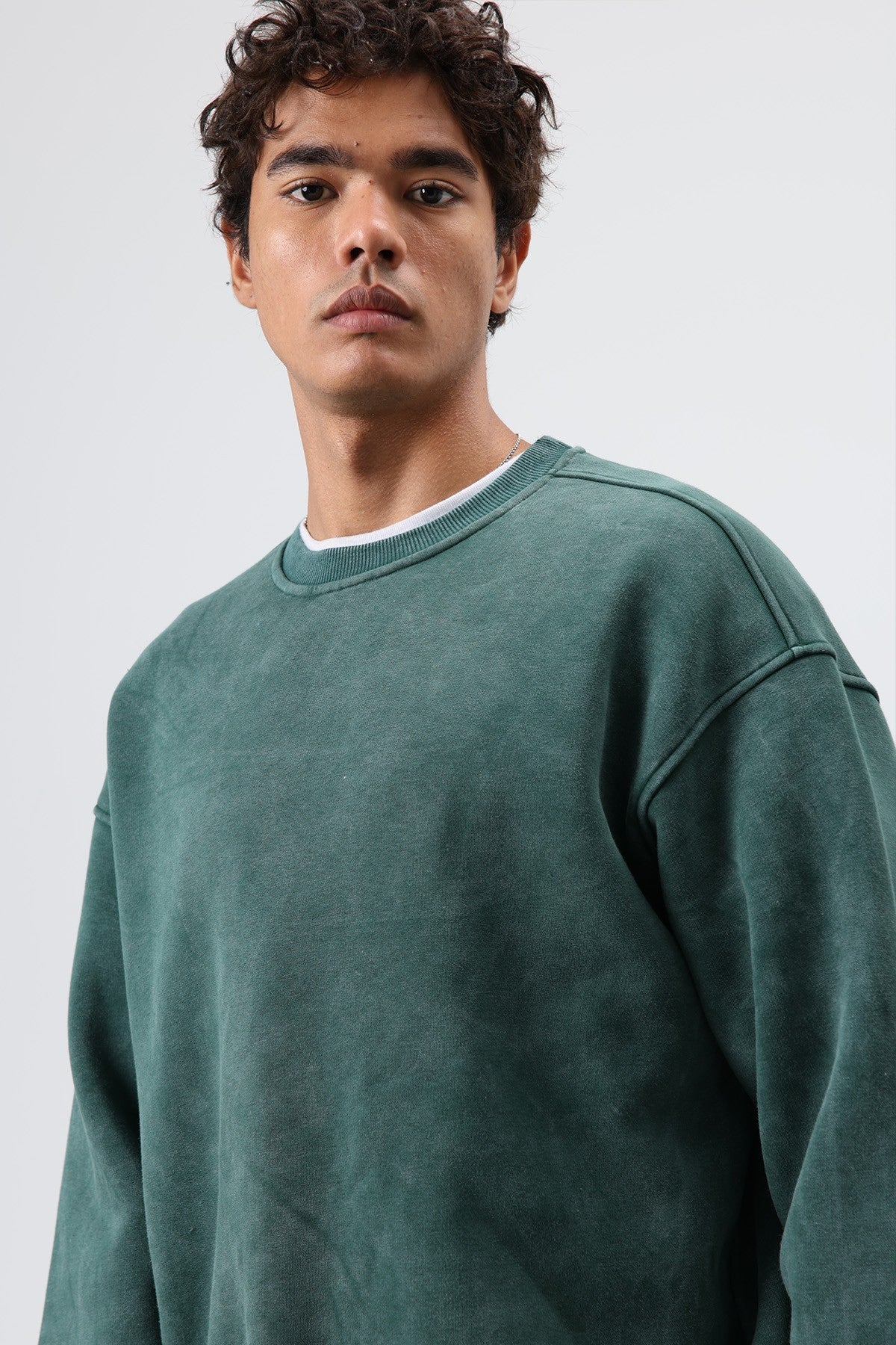 Basic Oversized Washed Sweatshirt