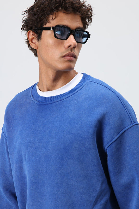 Basic Oversized Washed Sweatshirt