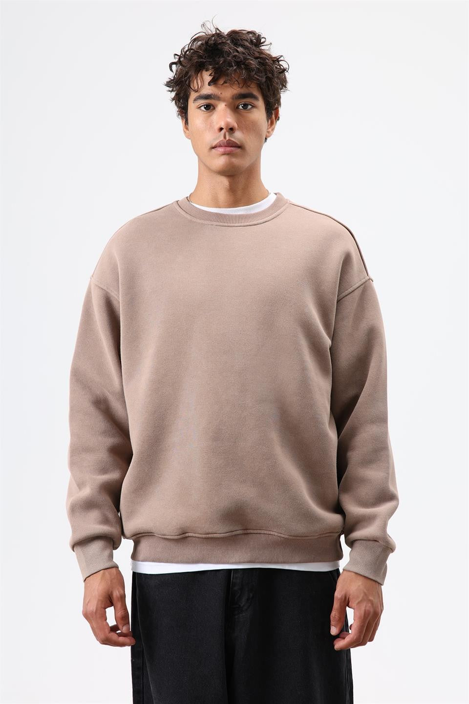 Basic Oversized Washed Sweatshirt