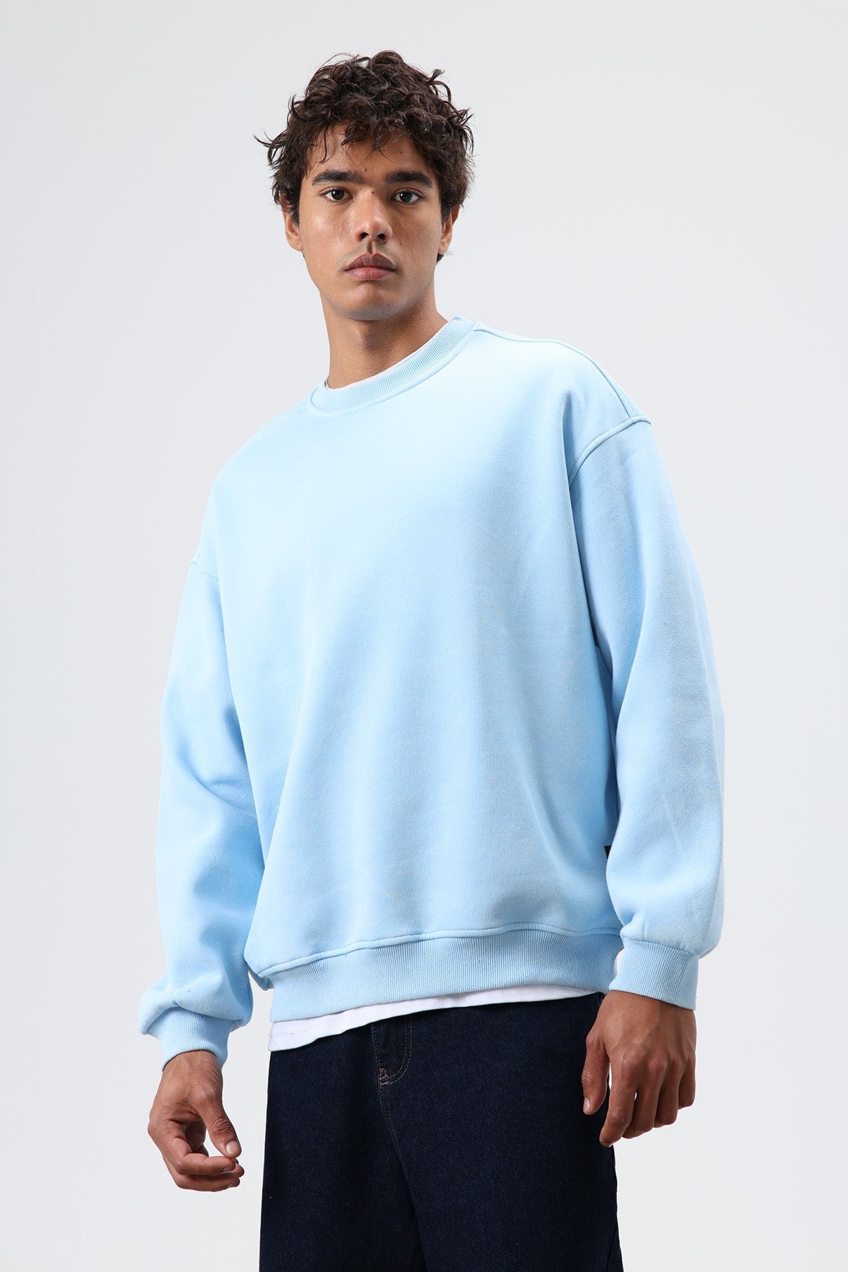 Basic Oversized Washed Sweatshirt