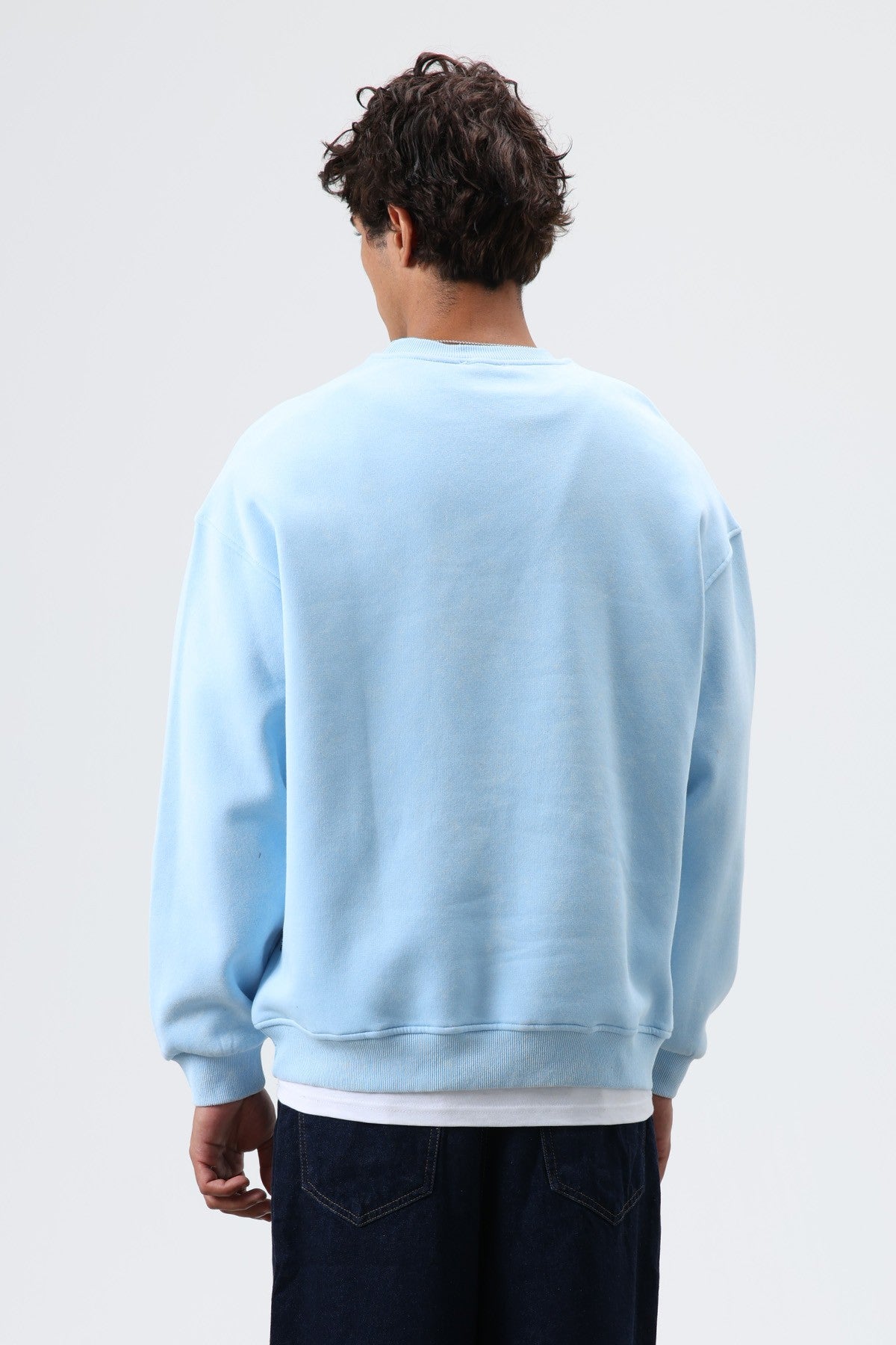 Basic Oversized Washed Sweatshirt