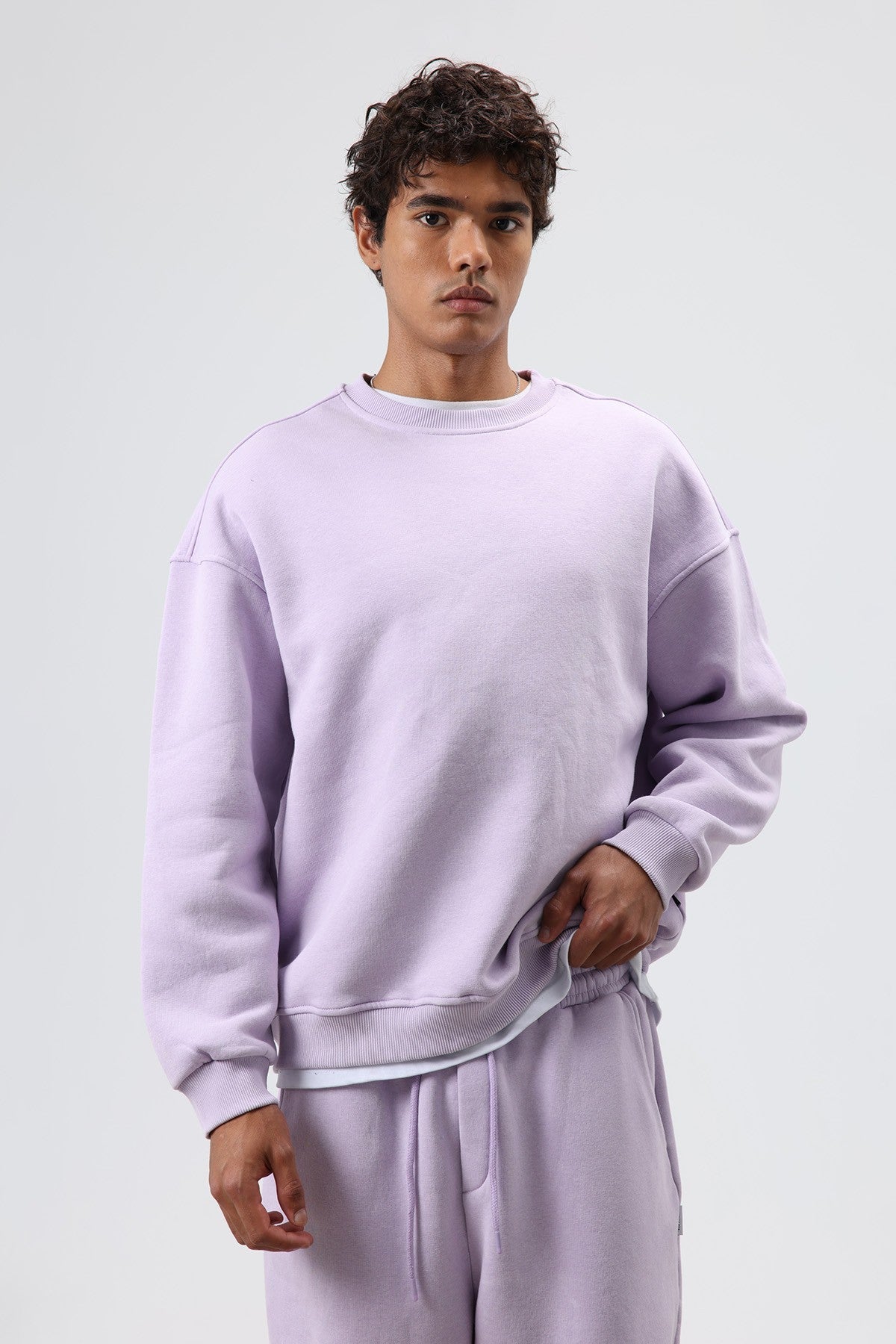 Basic Oversized Washed Sweatshirt
