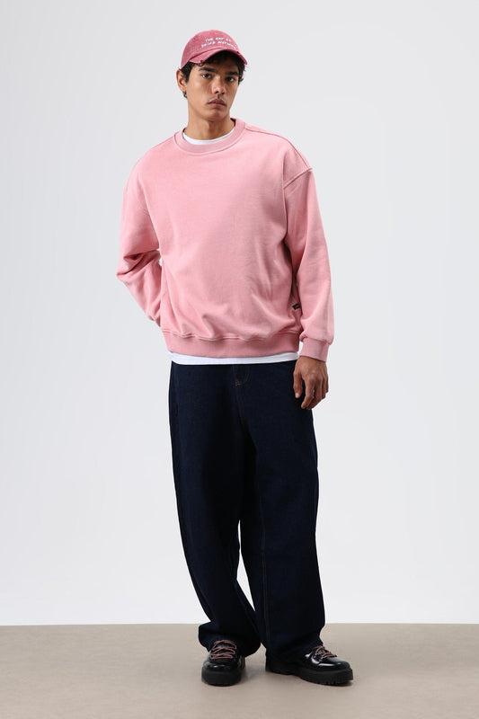 Basic Oversized Washed Sweatshirt
