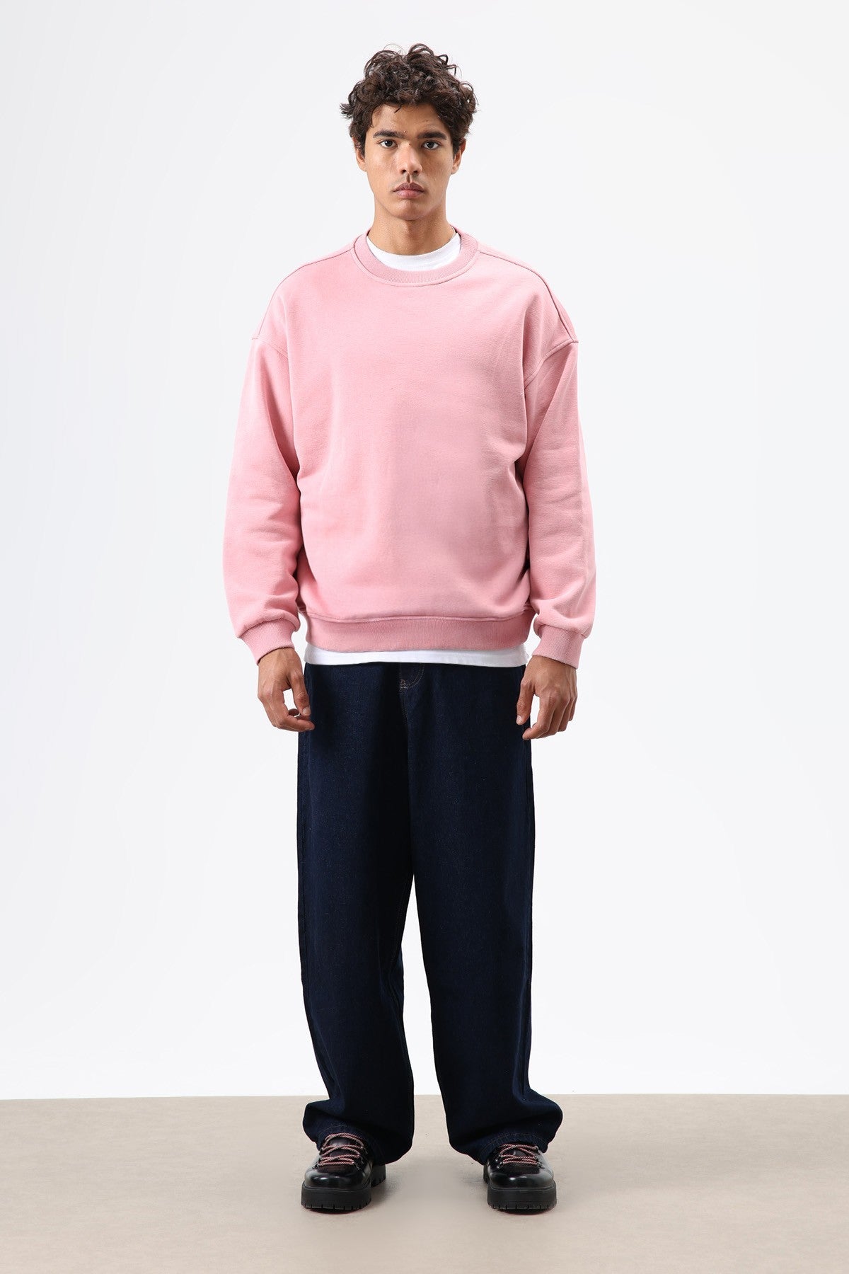 Basic Oversized Washed Sweatshirt