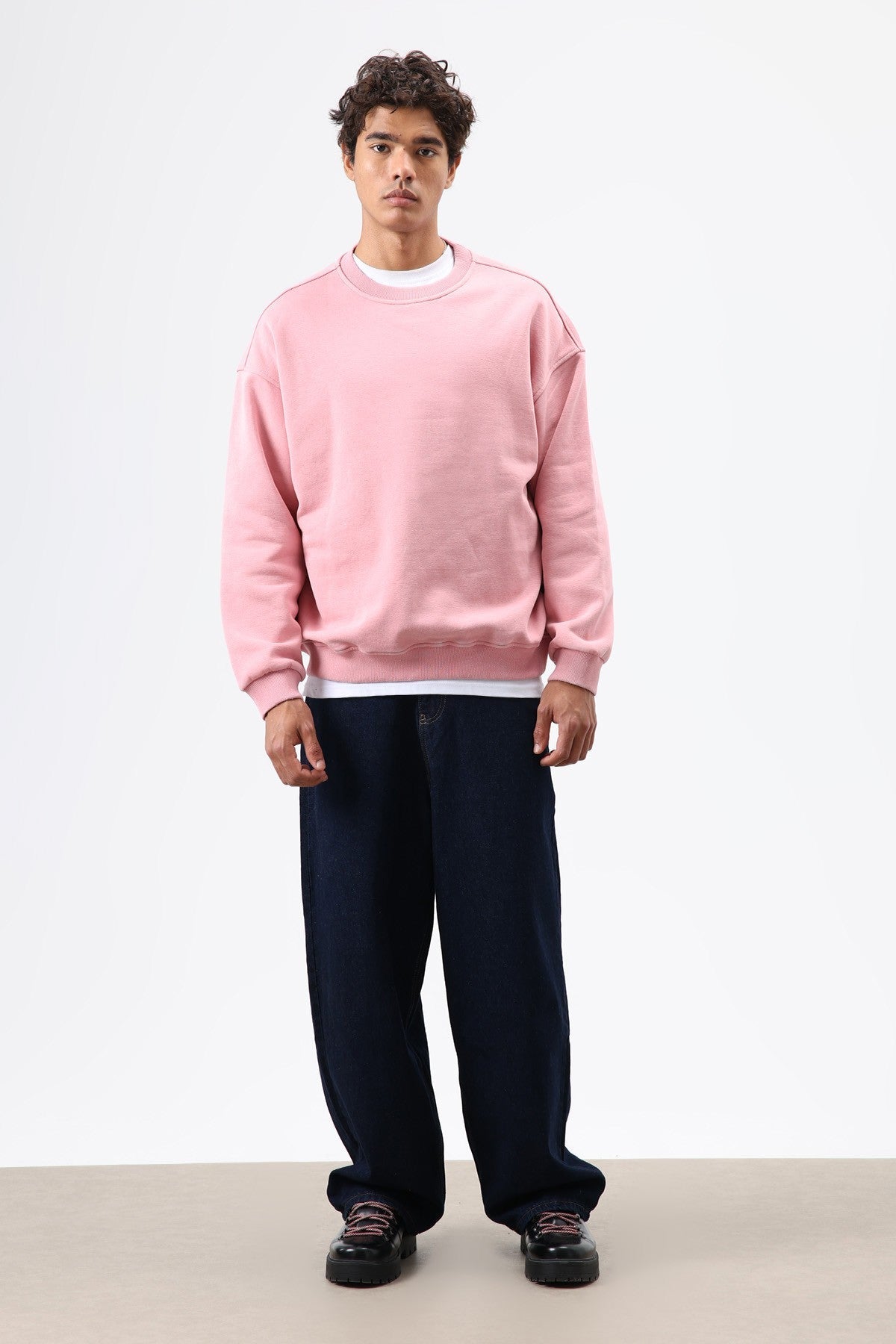 Basic Oversized Washed Sweatshirt