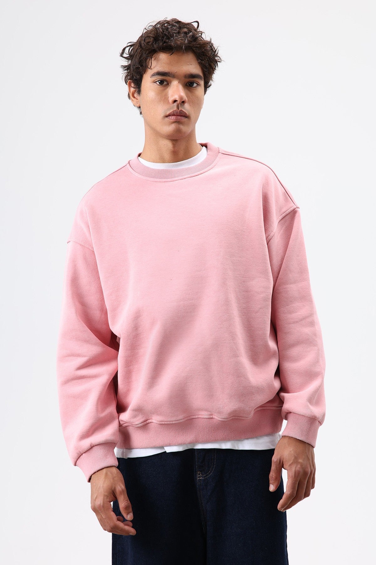 Basic Oversized Washed Sweatshirt