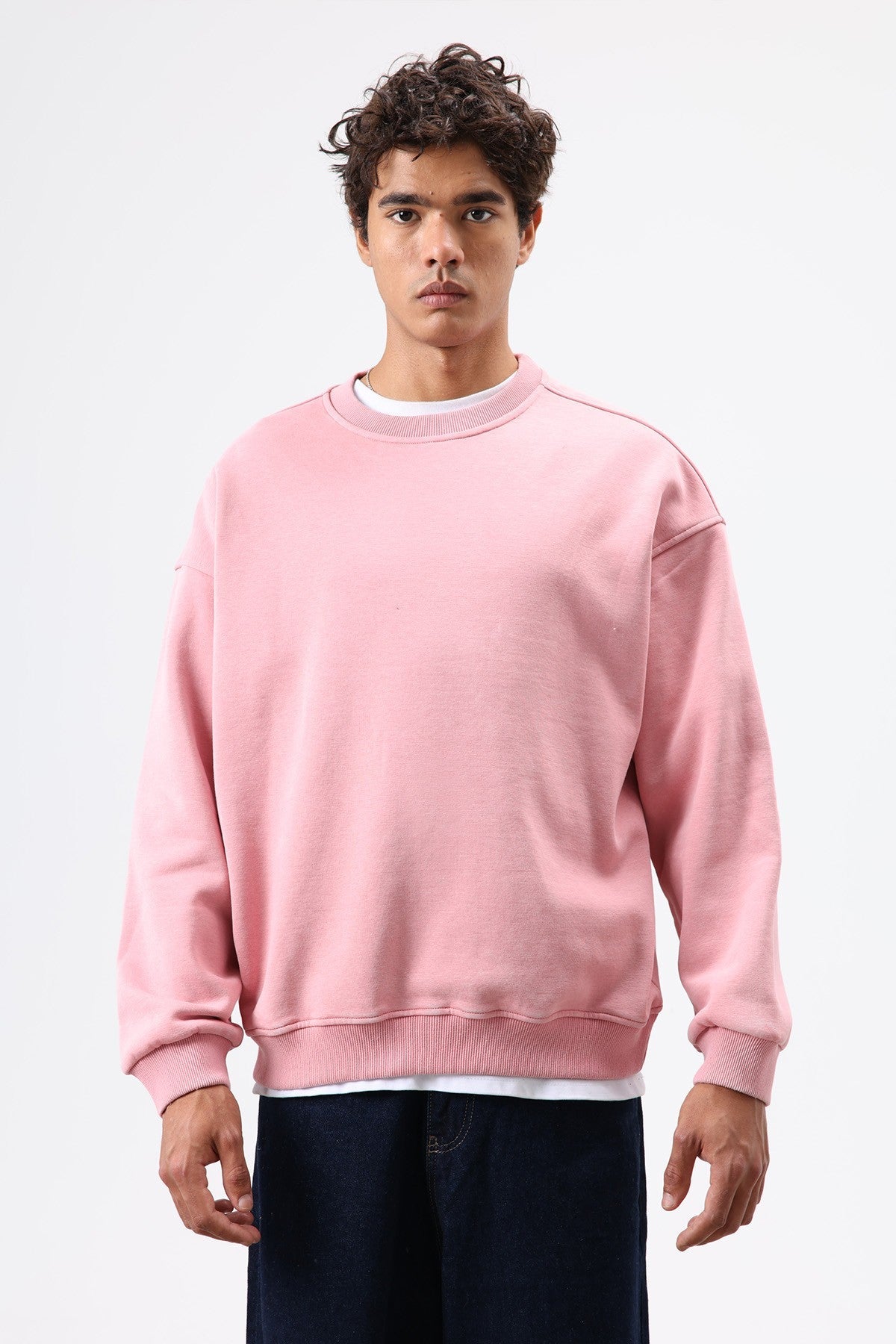Basic Oversized Washed Sweatshirt