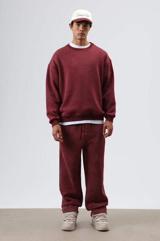 Basic Oversized Washed Sweatshirt
