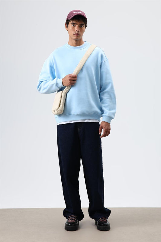 Basic Oversized Washed Sweatshirt