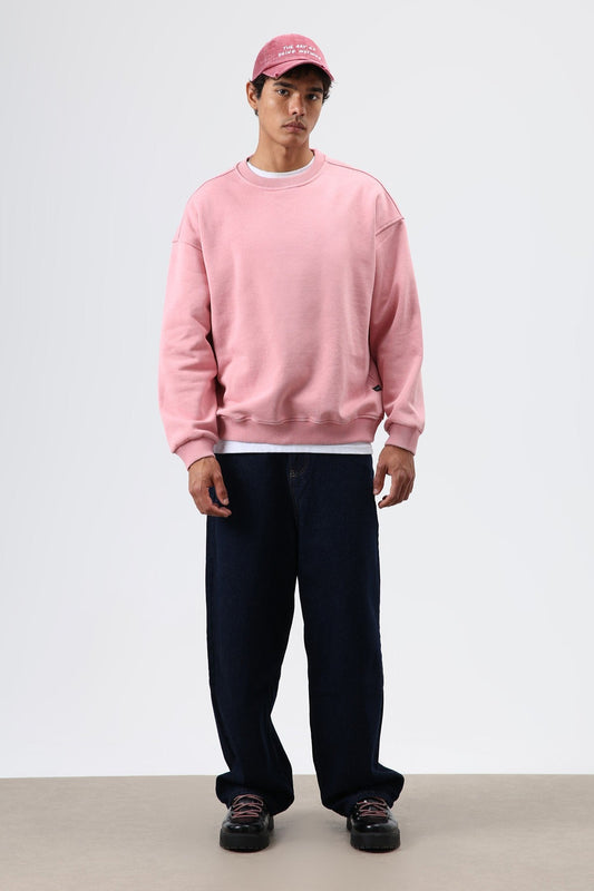 Basic Oversized Washed Sweatshirt