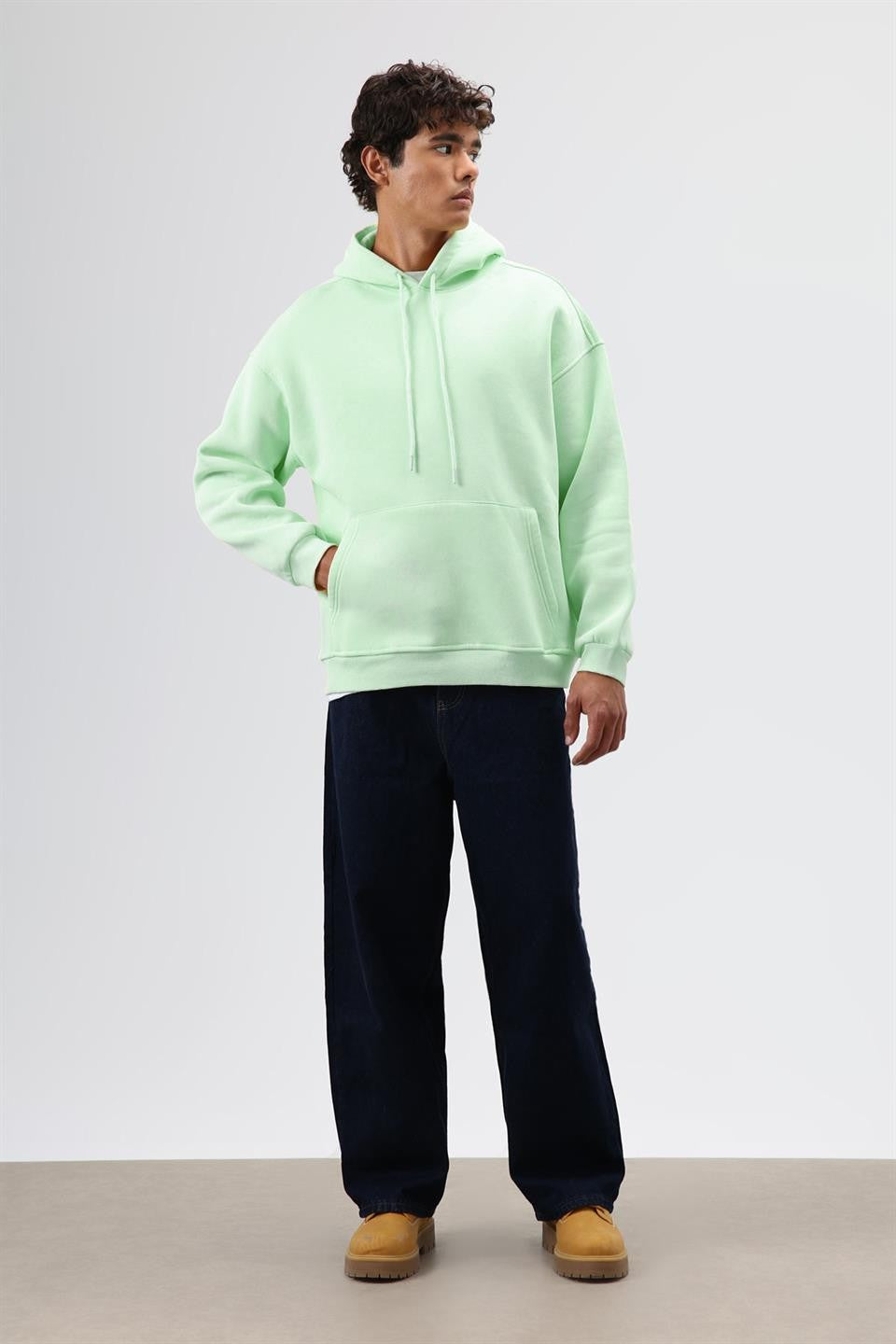 Basic Oversized Washed Hoodie