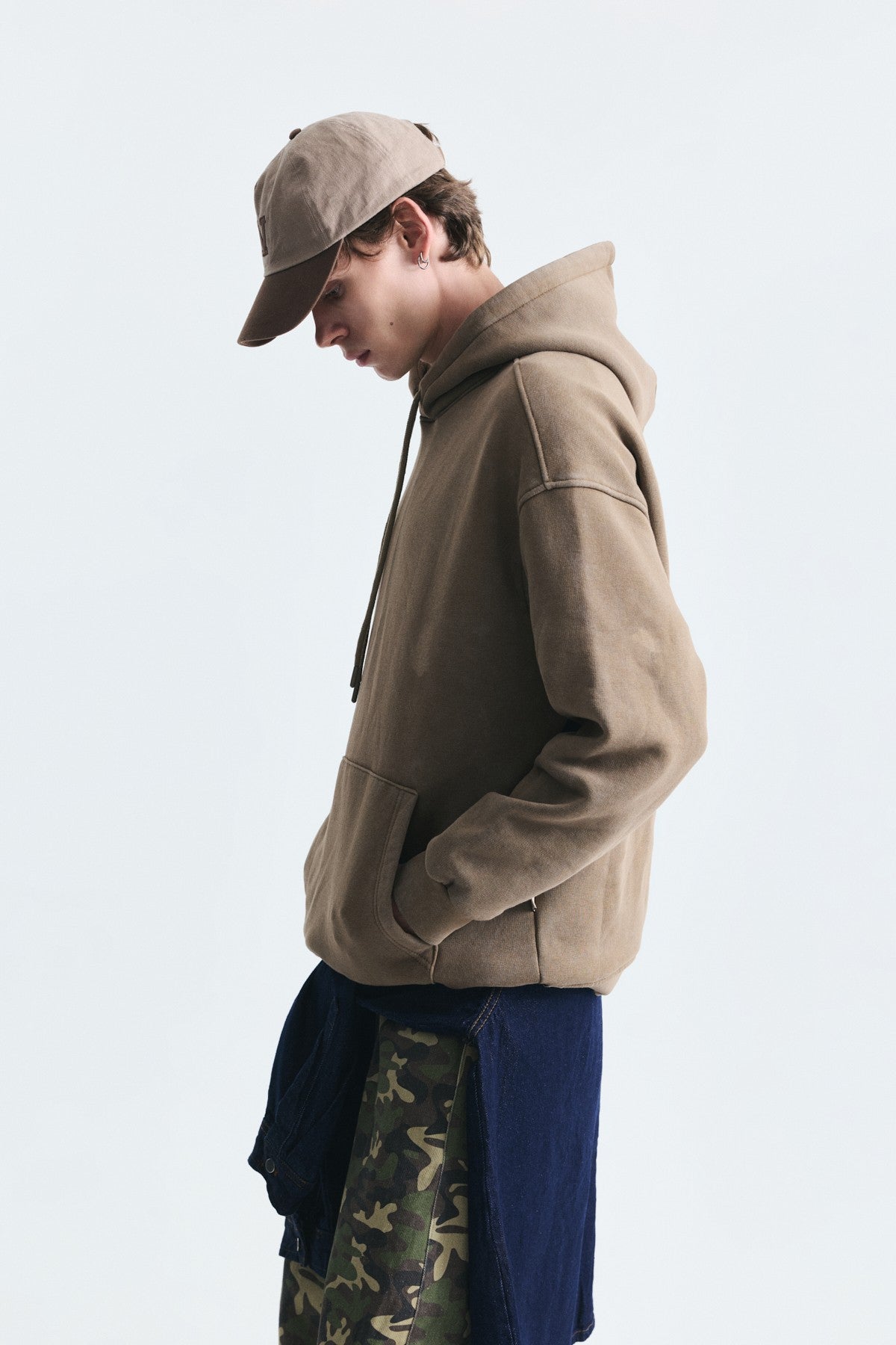 Basic Oversized Washed Hoodie