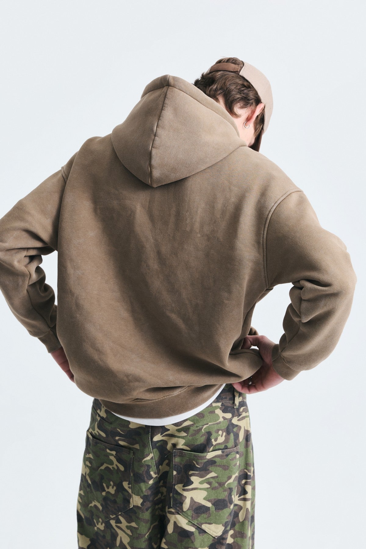 Basic Oversized Washed Hoodie