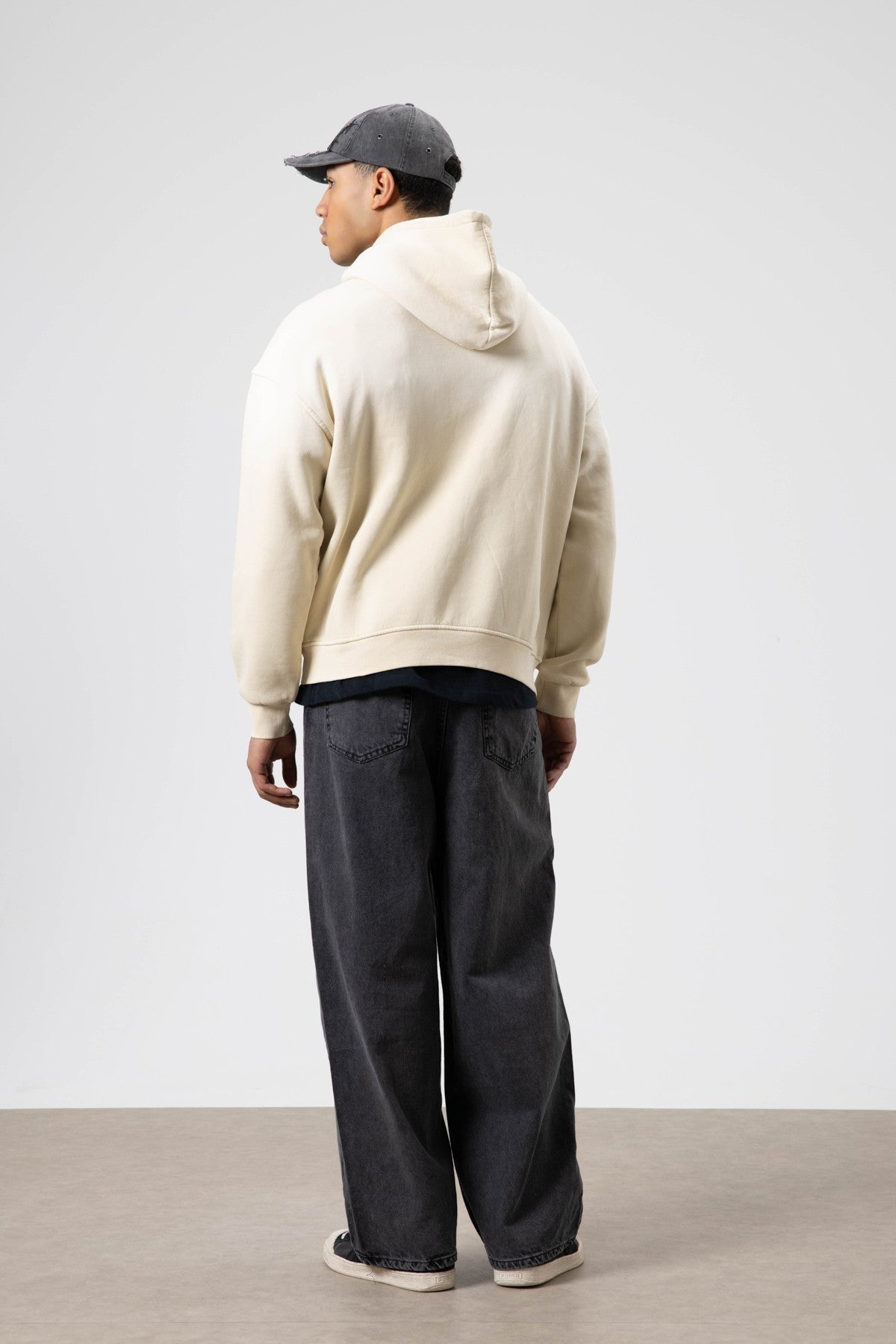 Oversized Printed Hooded Sweatshirt