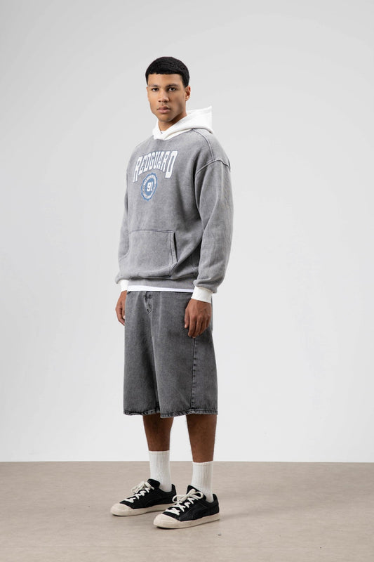 Oversized Printed Hooded Sweatshirt