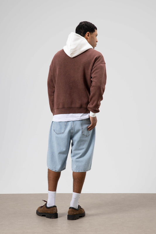 Oversized Printed Hooded Sweatshirt