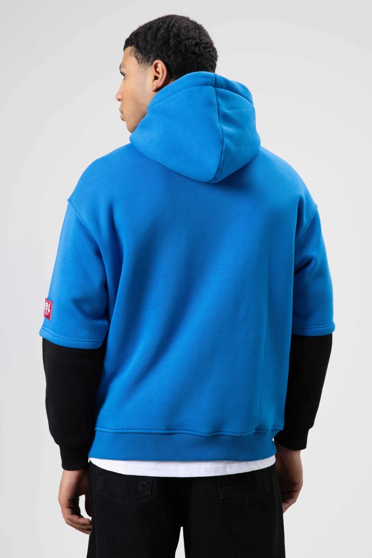 Oversized Printed Hooded Sweatshirt