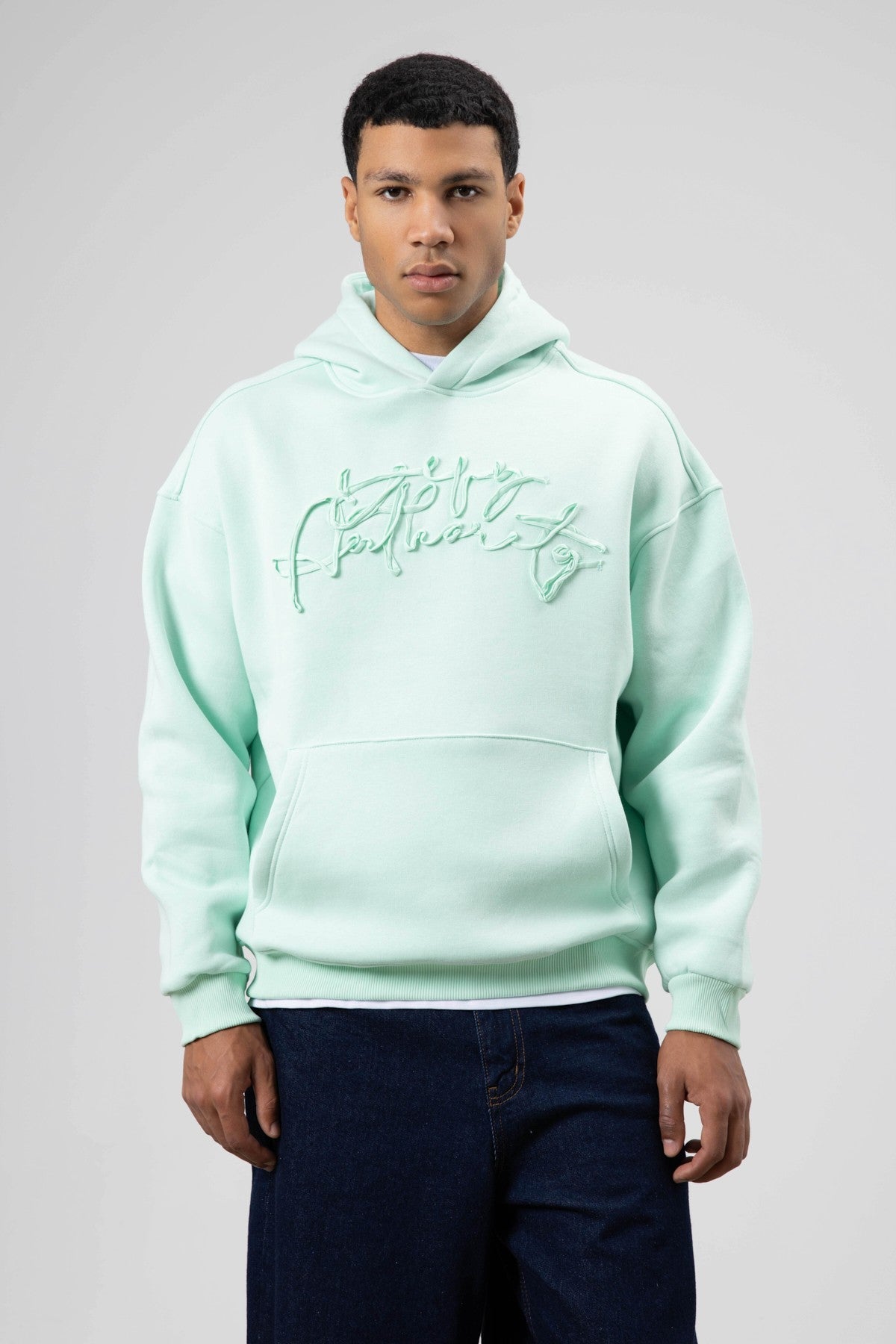 Oversized Printed Hooded Sweatshirt