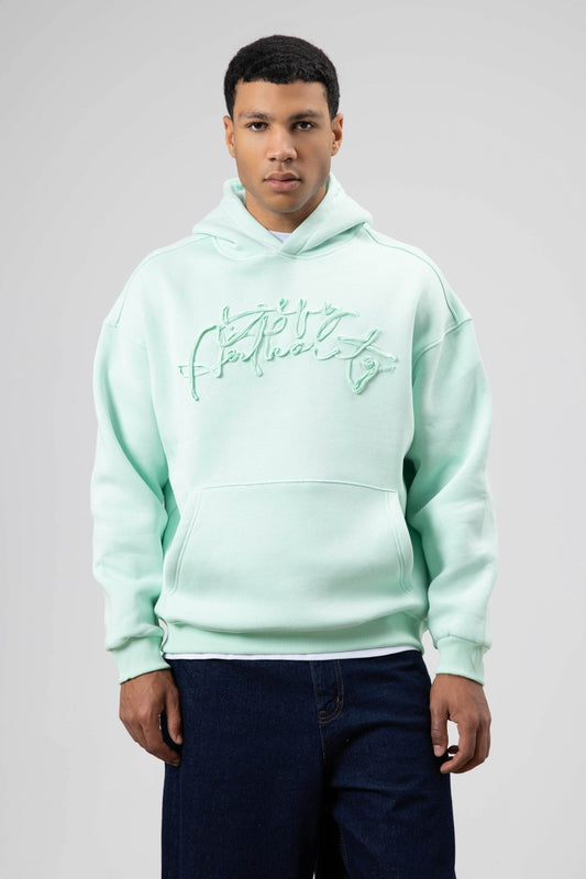 Oversized Printed Hooded Sweatshirt