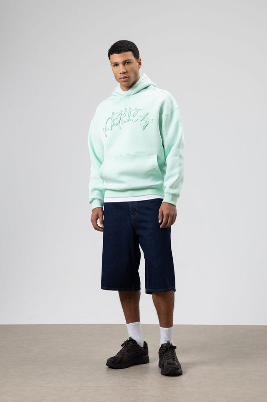 Oversized Printed Hooded Sweatshirt