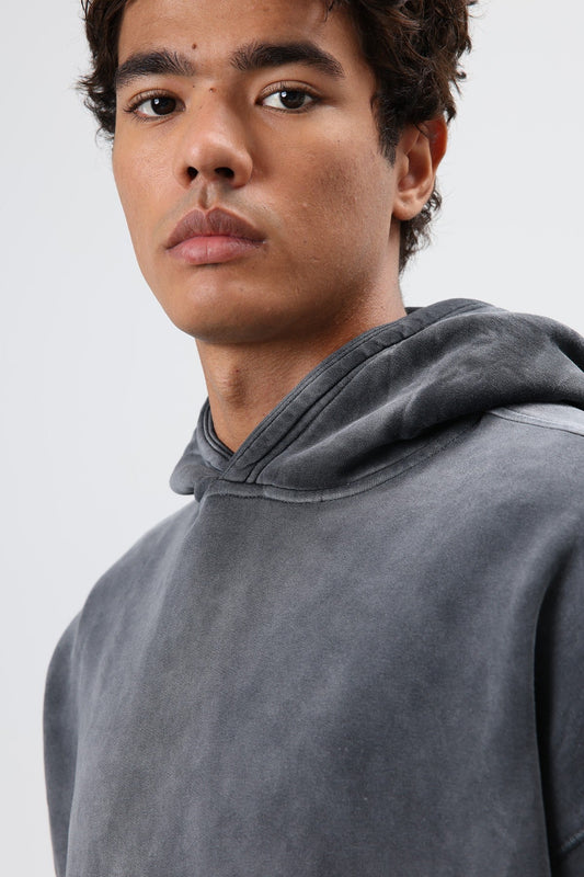 Oversized Hoodie with Embroidered Details