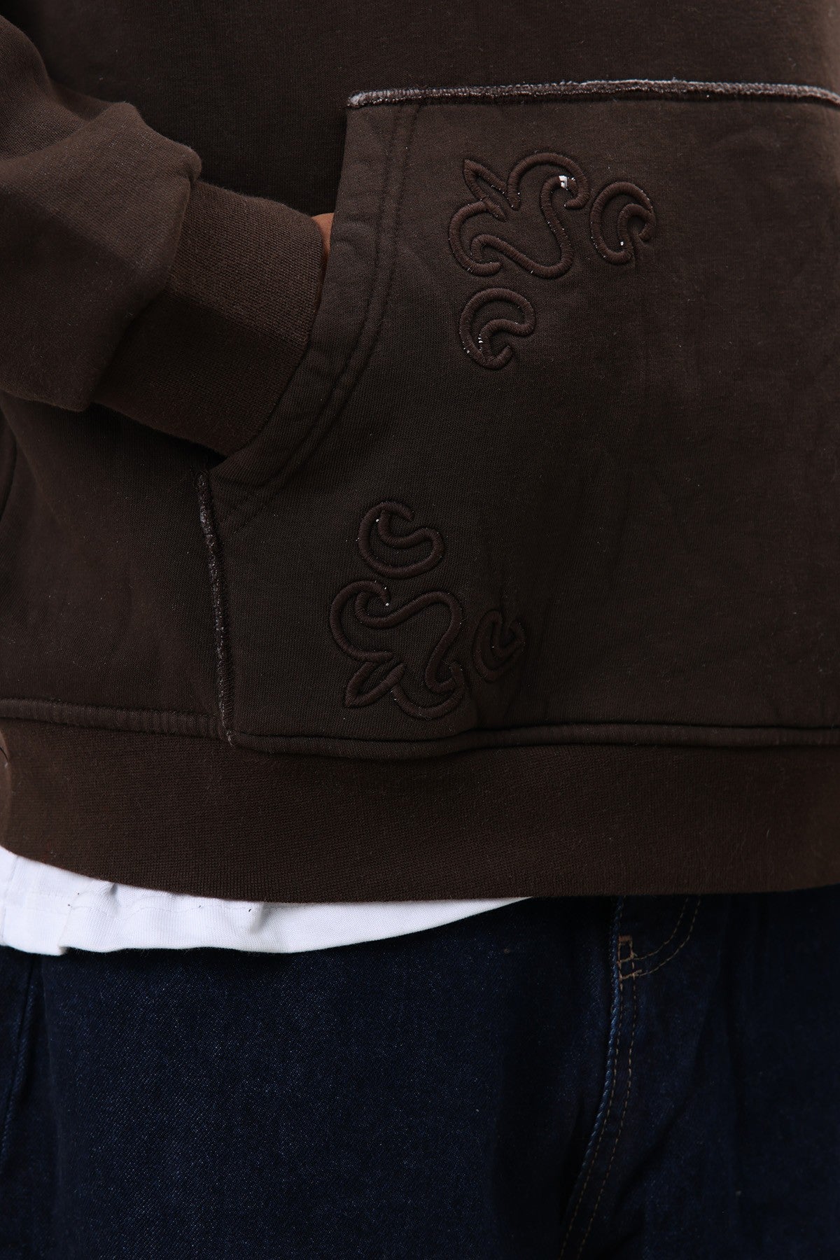 Oversized Hoodie with Embroidered Details