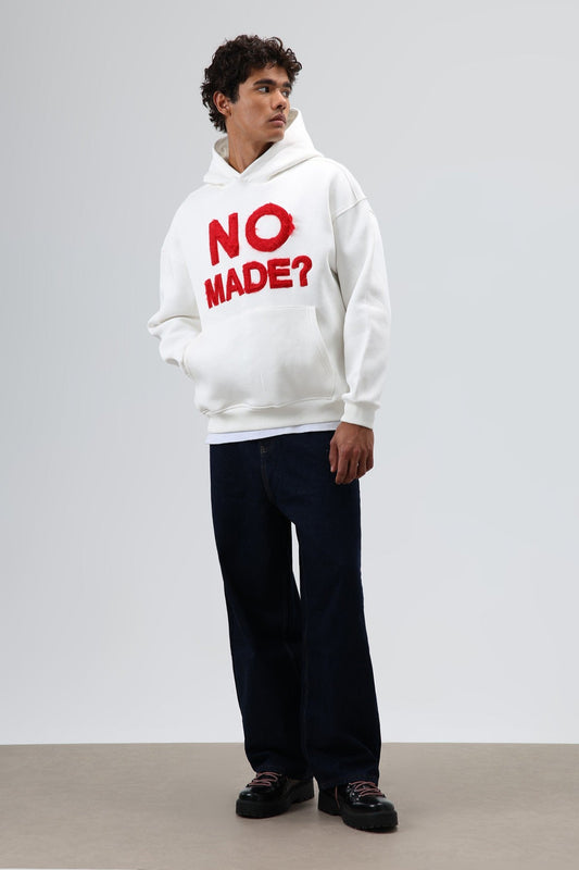 Oversized Printed Hooded Sweatshirt