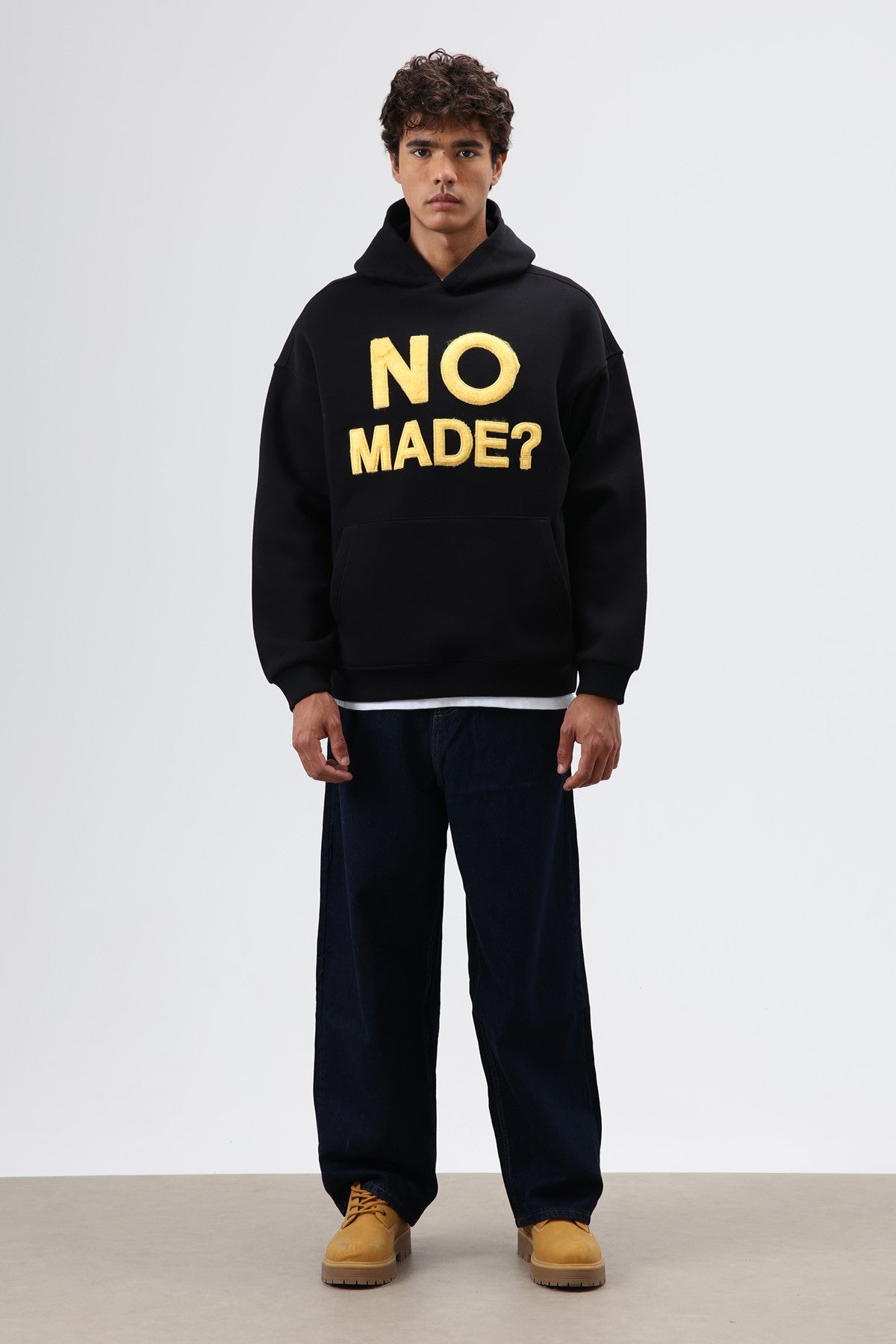 Oversized Printed Hooded Sweatshirt