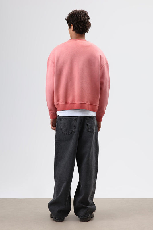 Oversized Bike Neck Sweatshirt with Pockets